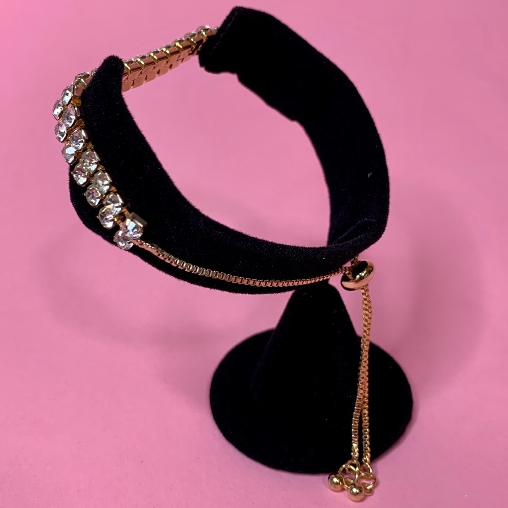 Phoebe Gold Diamanté Bracelet - BOUTIQUE - Picture 4 of 5